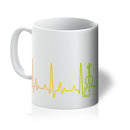 Rainbow Heartbeat Fiddle Mug