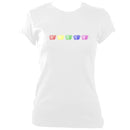 update alt-text with template Rainbow Accordions Ladies Fitted T-shirt - T-shirt - White - Mudchutney