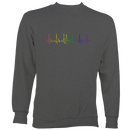 Heartbeat Fiddle in Rainbow Colours Sweatshirt