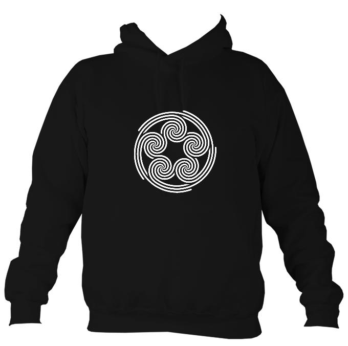 Celtic Five Spirals Hoodie