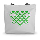 Celtic woven hearts Canvas Tote Bag