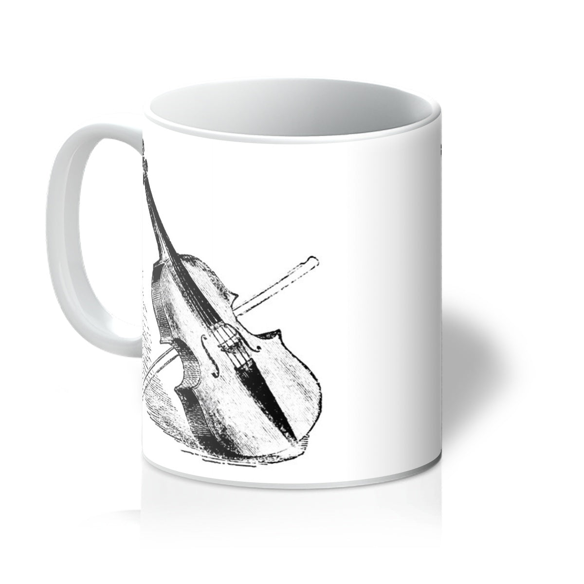 Fiddle and Bow Sketch Mug