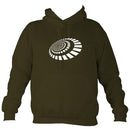 Spiral Blocks Hoodie-Hoodie-Olive green-Mudchutney