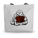 Melodeon Playing Buddha Canvas Tote Bag