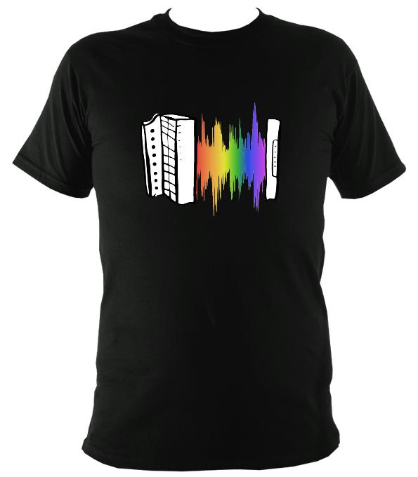 Rainbow Soundwave Melodeon T-Shirt