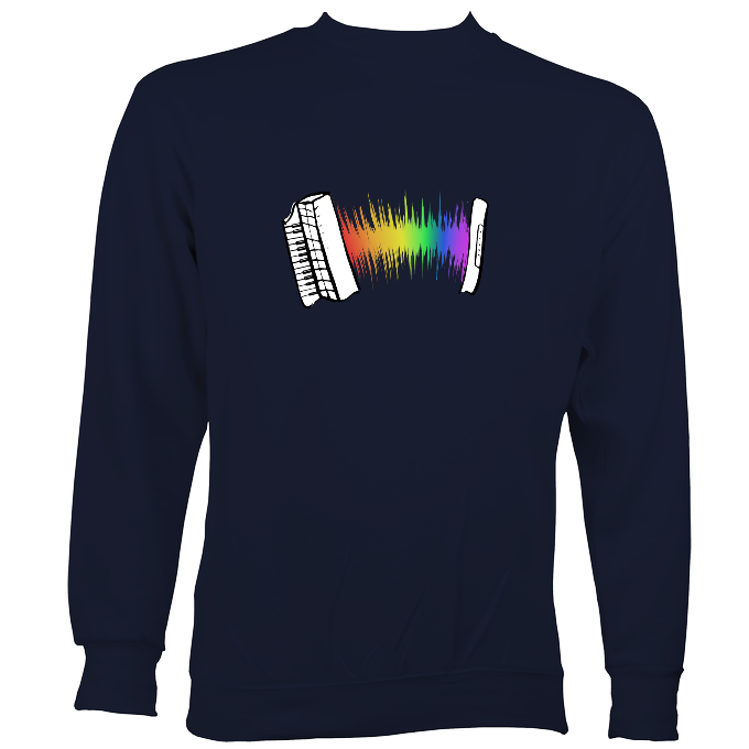 Rainbow Sound Wave Piano Accordion Hoodie