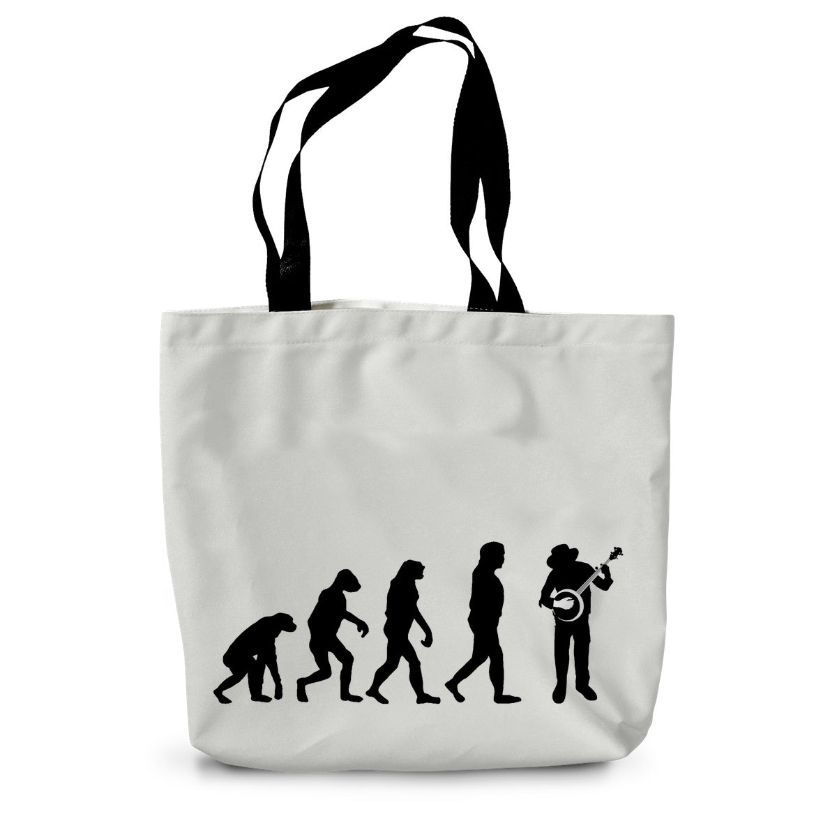 Evolution of Banjo Players Canvas Tote Bag