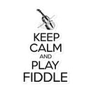 Keep Calm & Play Fiddle Sticker