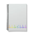 Rainbow Heartbeat Guitar Notebook