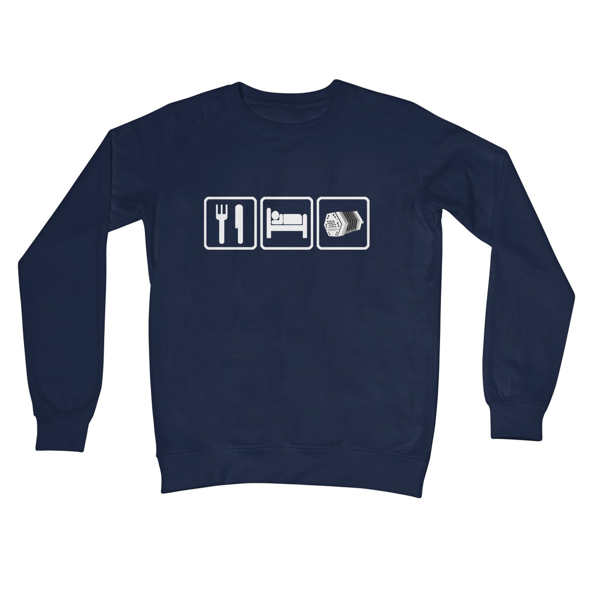 Eat Sleep & Play Concertina Sweatshirt