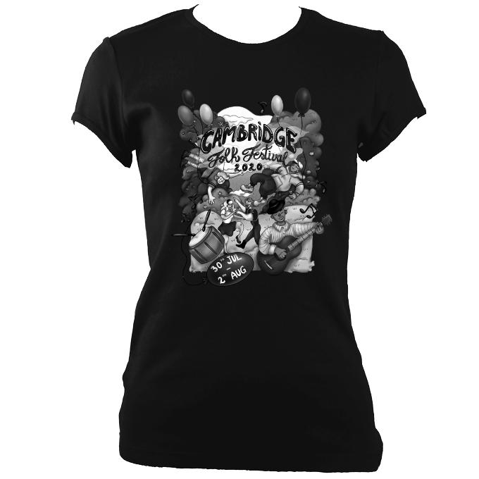 Cambridge Folk Festival - Design 5 - Women's Fitted T-Shirt