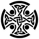 Celtic Woven Cross Sticker