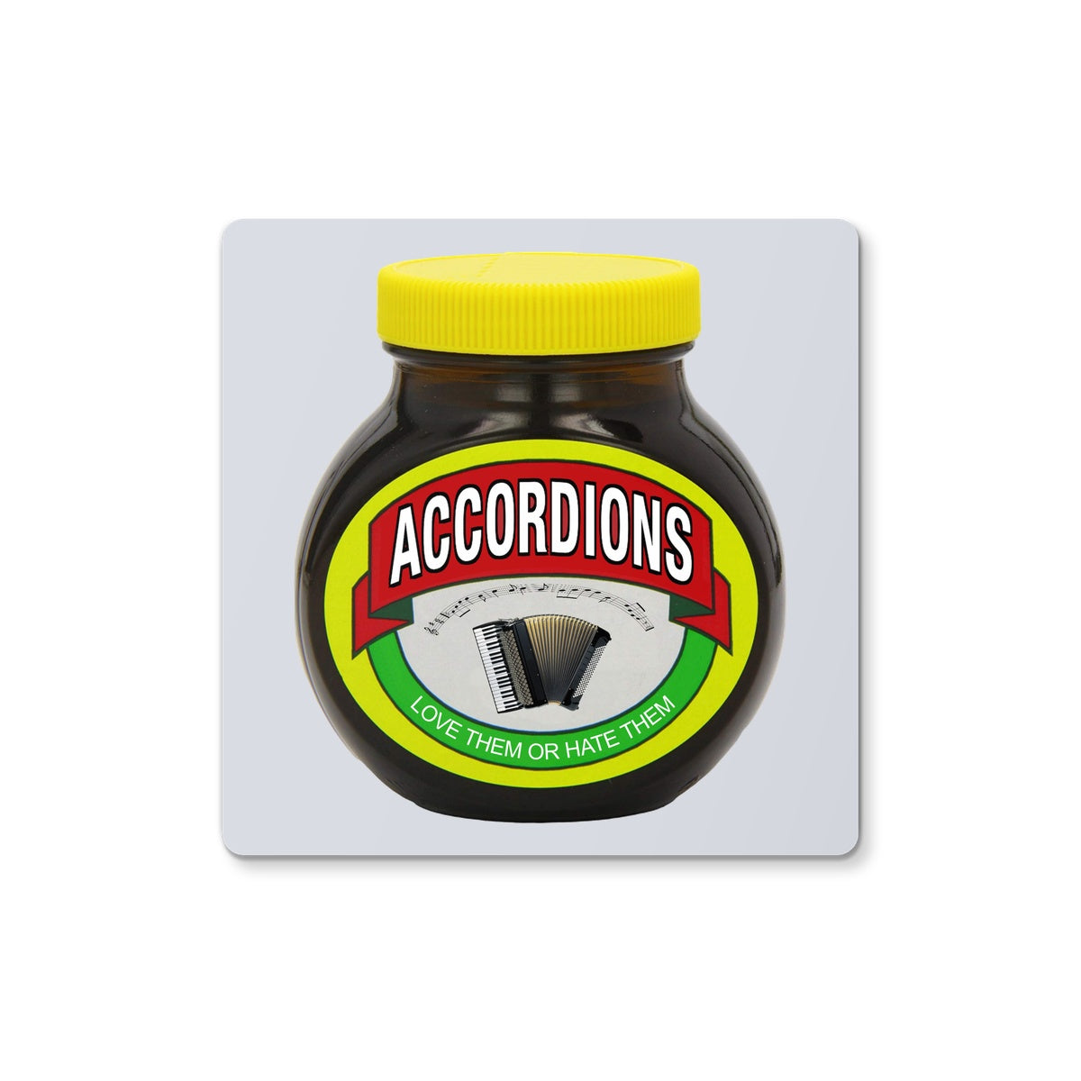 Love Hate Accordions Coaster