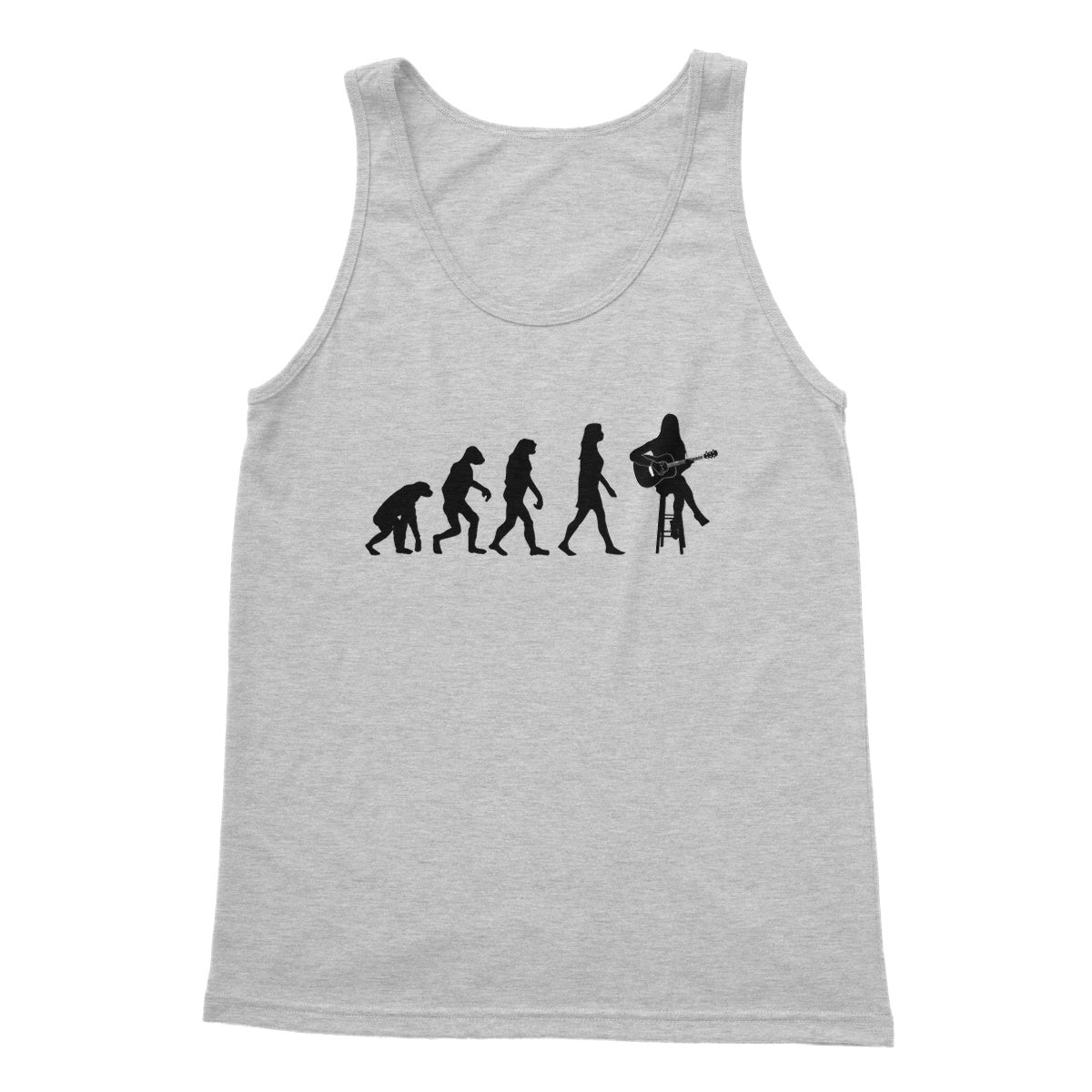 Evolution of Female Guitar Players Tank Top