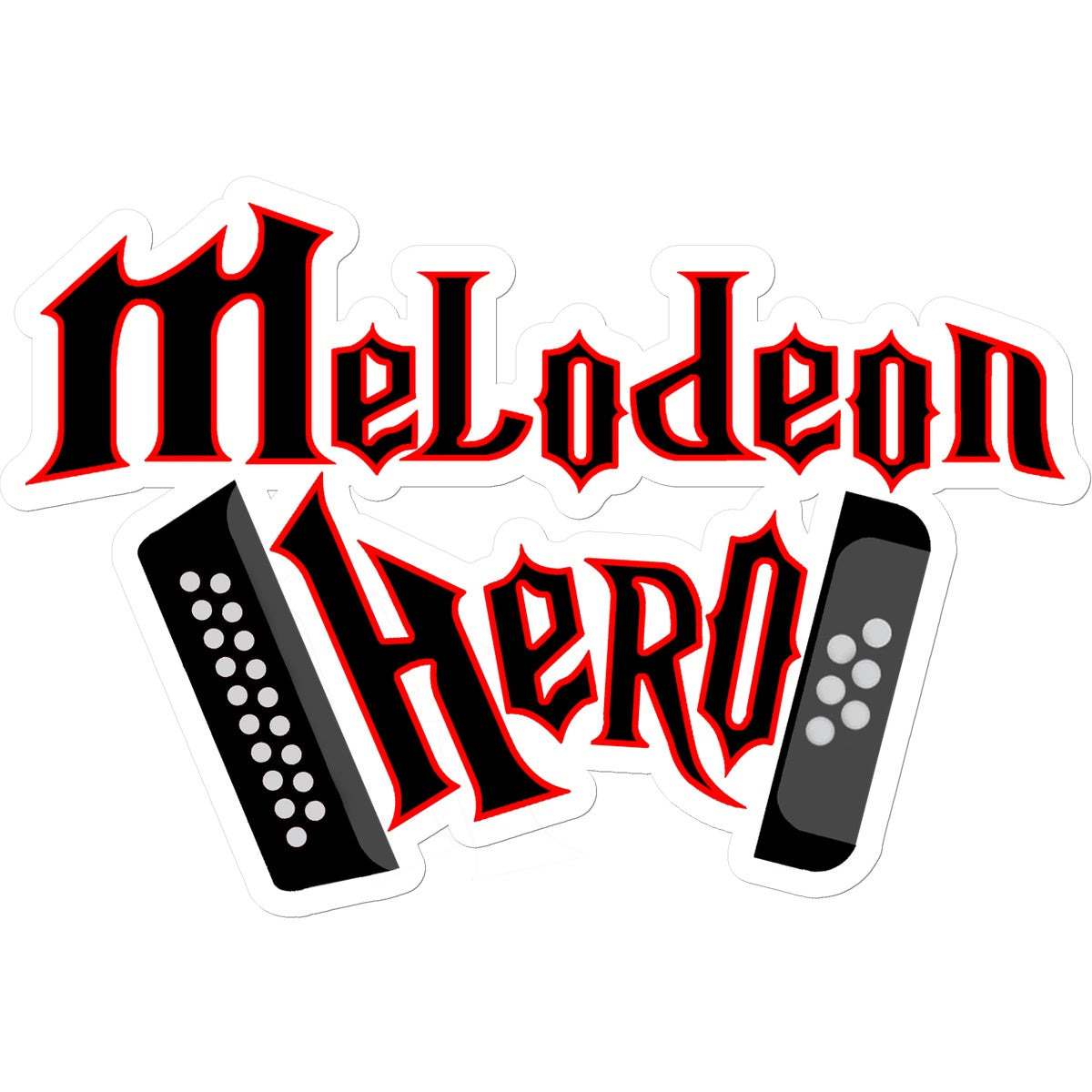 Melodeon Hero Sticker