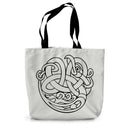 Celtic Woven Bird Canvas Tote Bag