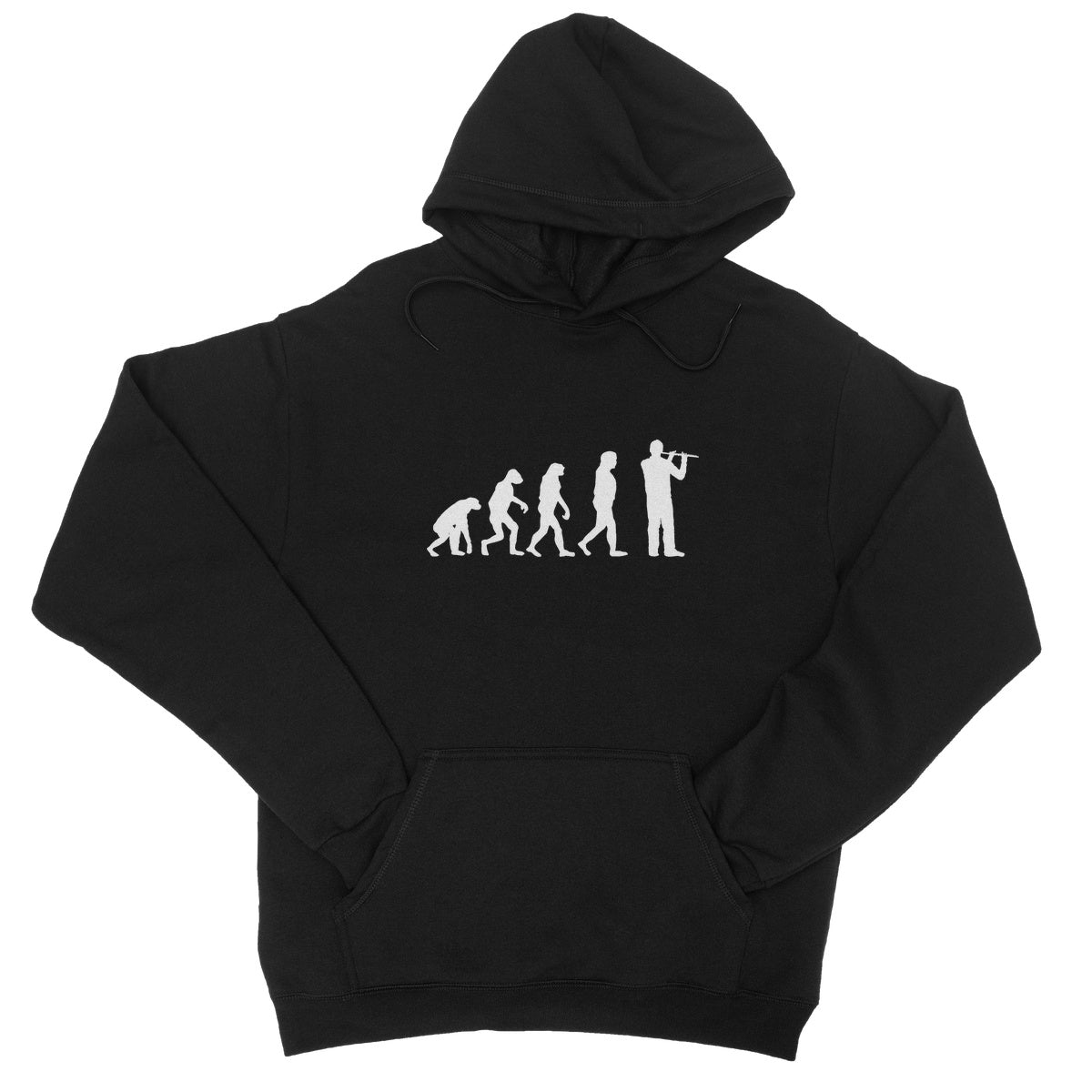 Evolution of Flute Players Hoodie