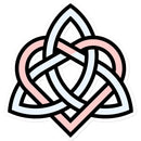 Woven Celtic Hearts Sticker