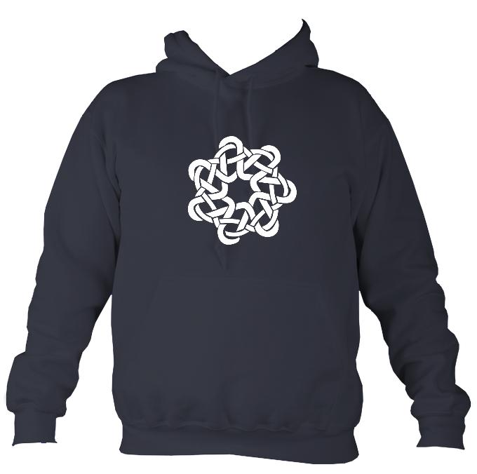 Celtic Woven Knot Hoodie-Hoodie-Denim-Mudchutney