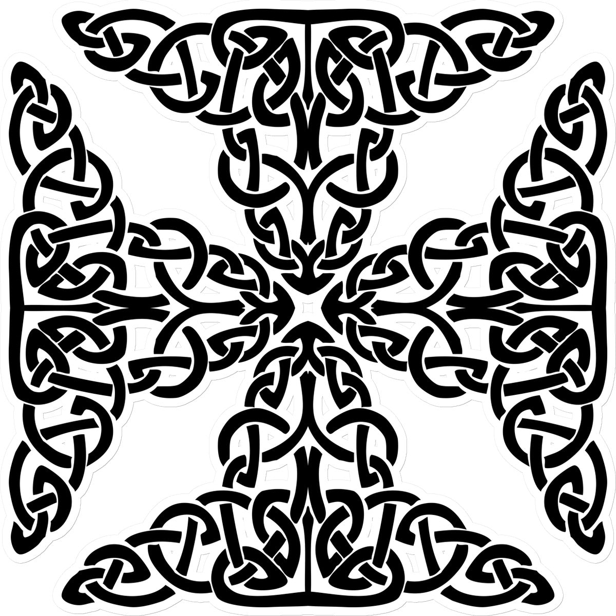 Complex Celtic Cross Sticker