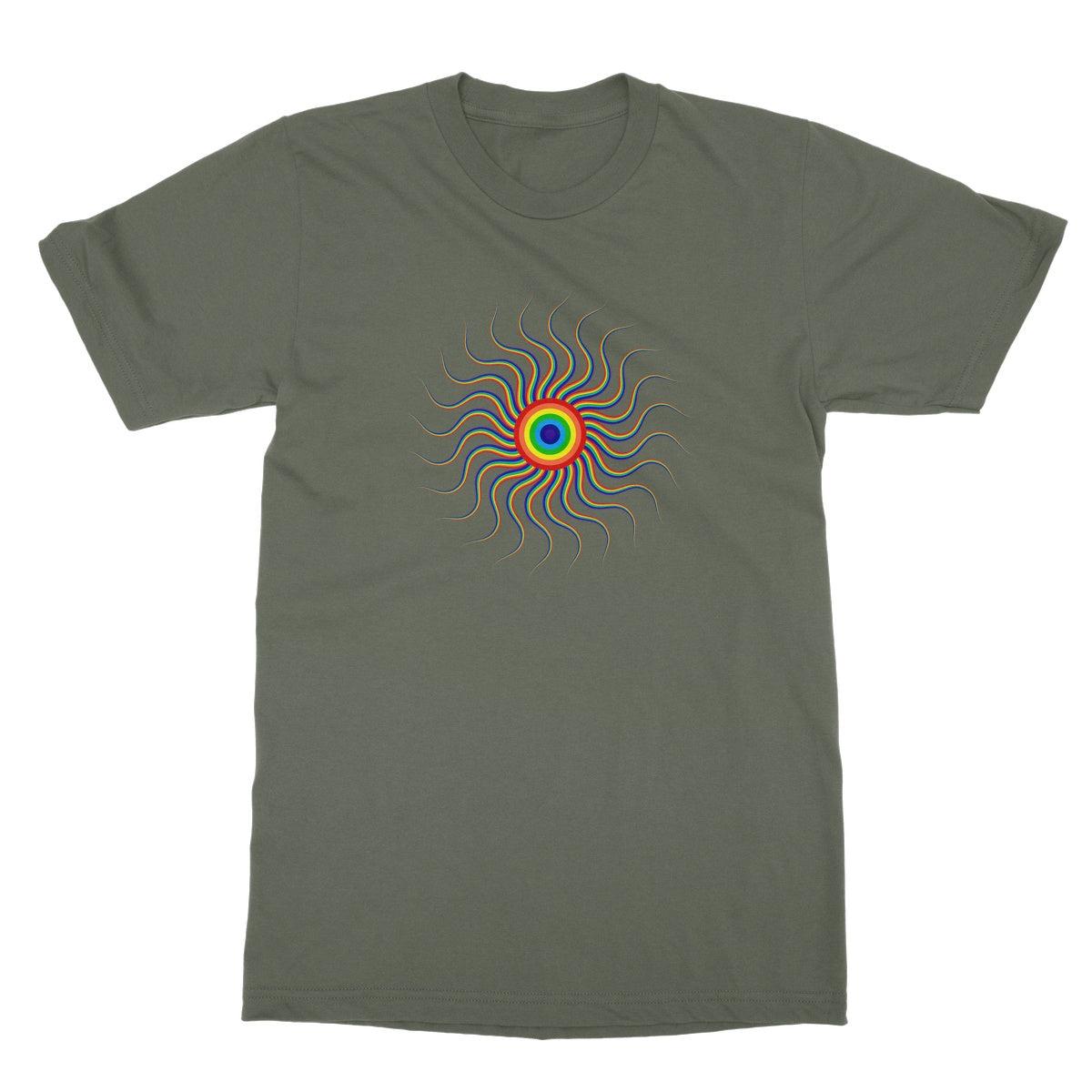 Colourful Wavy Sun T-Shirt