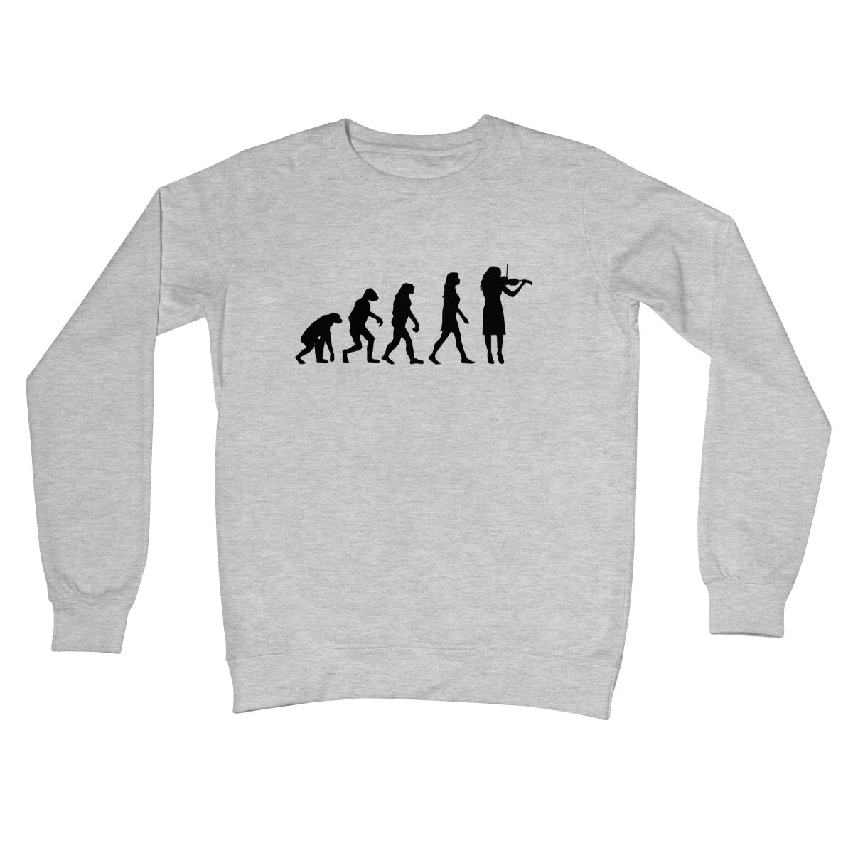 Evolution of Female Fiddle Players Sweatshirt