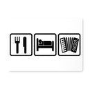 Eat Sleep & Play Accordion Placemat