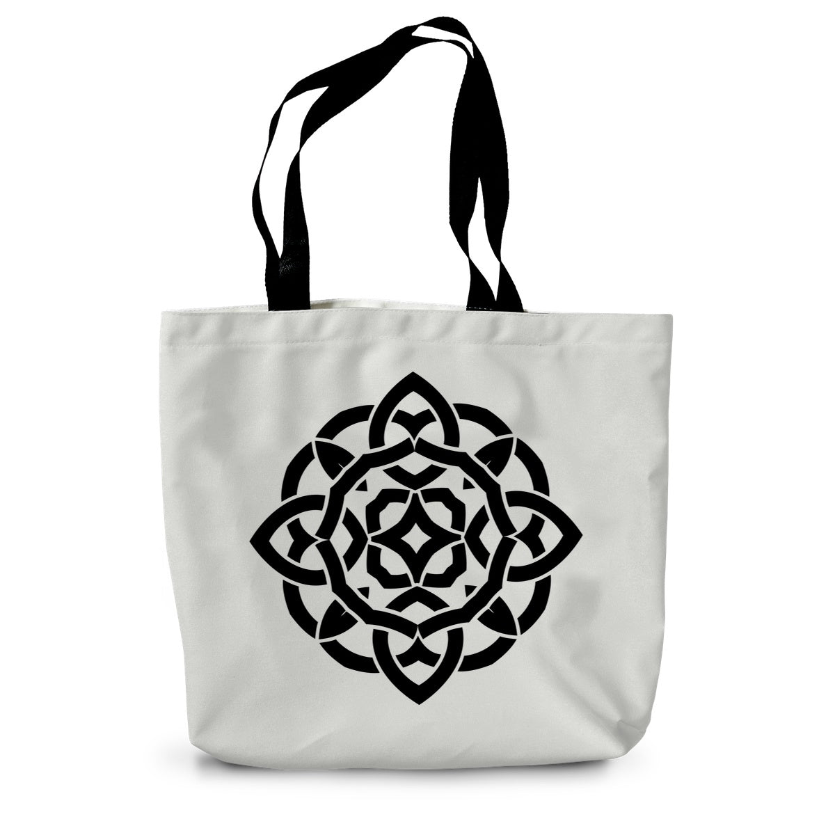 Celtic Flower Canvas Tote Bag