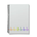 Rainbow Heartbeat Fiddle Notebook