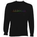 Heartbeat Concertina in Rainbow Colours Sweatshirt