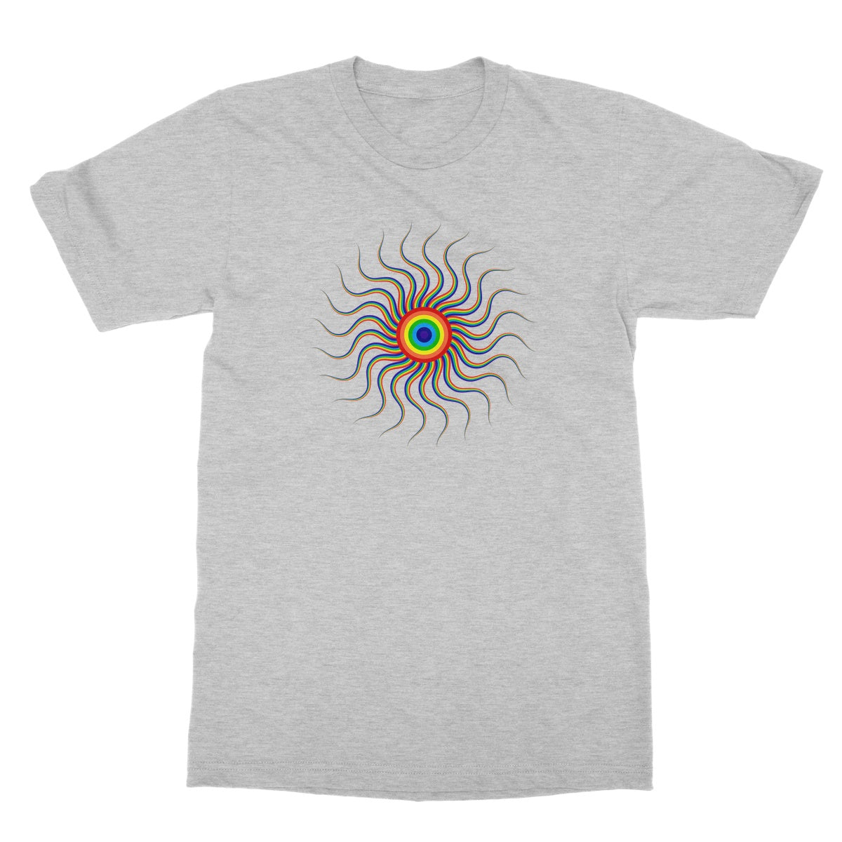 Colourful Wavy Sun T-Shirt