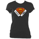 Melodeon Superhero Ladies Fitted T-shirt