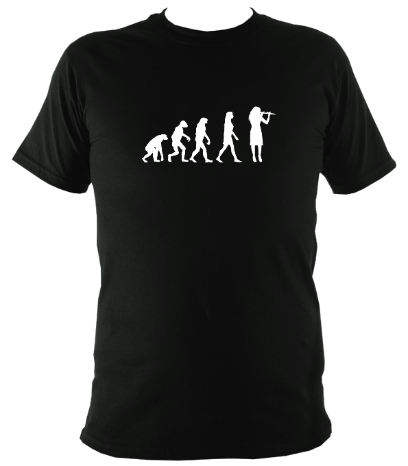 Evolution of Female Flute Players T-Shirt