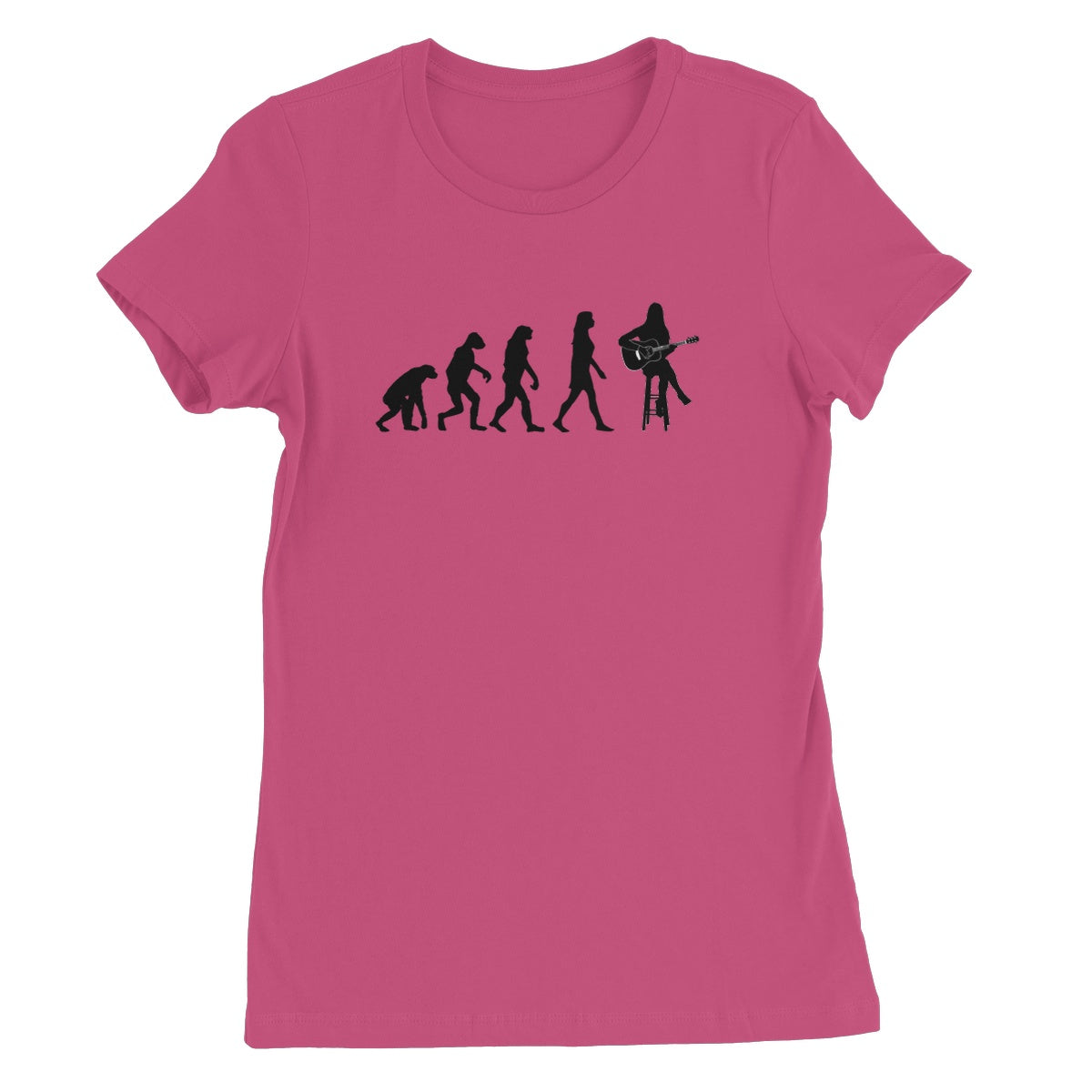 Evolution of Female Guitar Players Women's T-Shirt