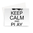 Keep Calm & Play Folk Music Greeting Card