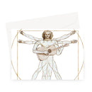 Da Vinci Guitar Greeting Card