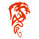 Fiery Tribal Dragon Sticker