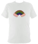 Rainbow Accordion Bellows T-shirt - T-shirt - White - Mudchutney