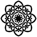 Celtic Star Flower Sticker