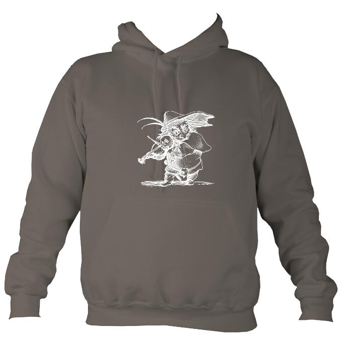 Fiddle Playing Goblin Hoodie-Hoodie-Mocha brown-Mudchutney