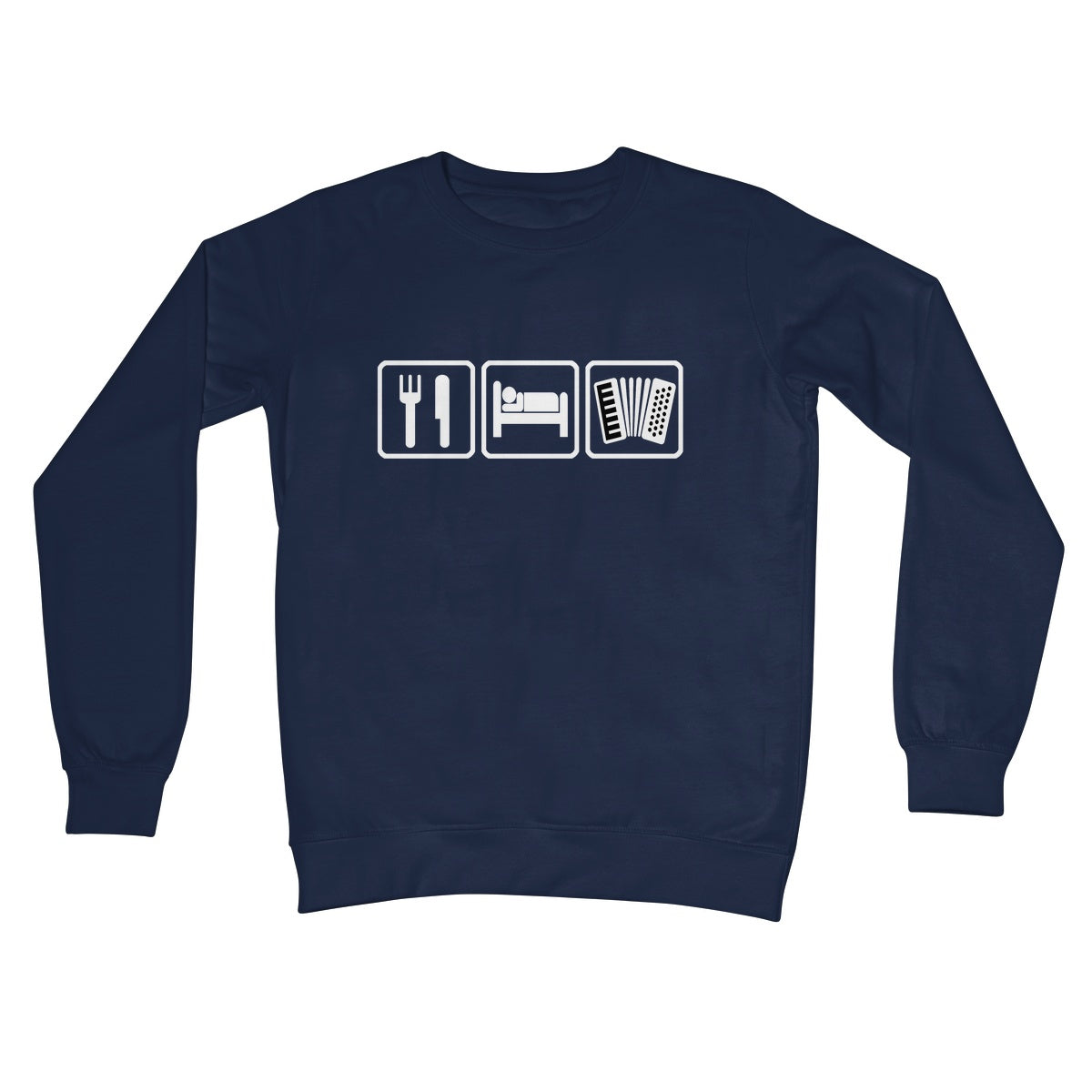 Eat Sleep & Play Accordion Sweatshirt