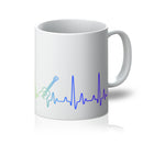 Rainbow Heartbeat Guitar Mug