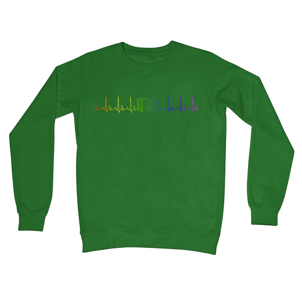 Rainbow Heartbeat Melodeon Sweatshirt