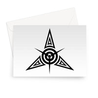 Tribal Star Tattoo Greeting Card