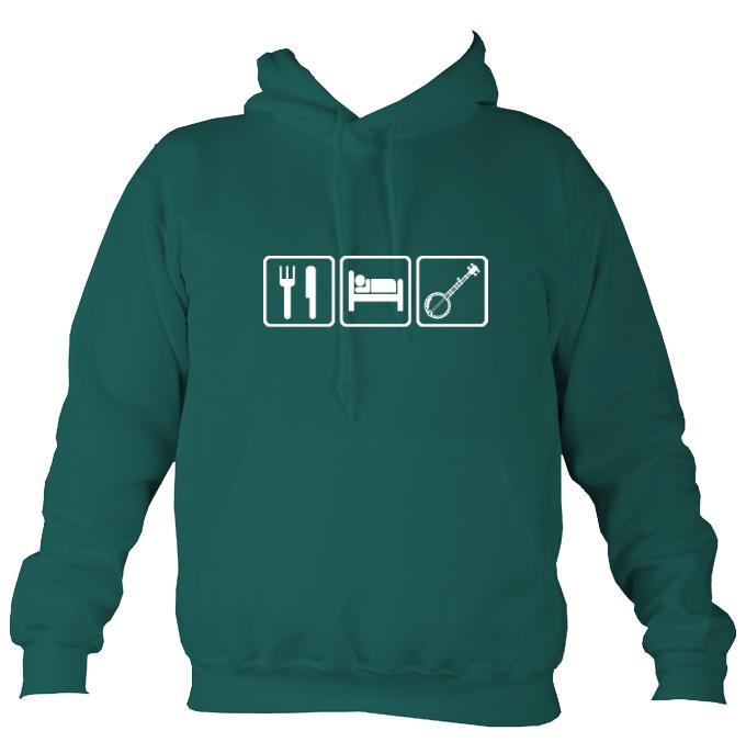 Eat, Sleep, Play Banjo Hoodie-Hoodie-Jade-Mudchutney