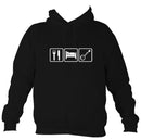 Eat, Sleep, Play Banjo Hoodie-Hoodie-Jet black-Mudchutney