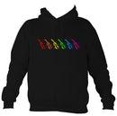 Rainbow FIddles Hoodie-Hoodie-Jet black-Mudchutney