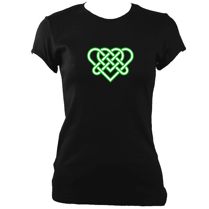 Celtic Triple Heart Ladies Fitted T-Shirt