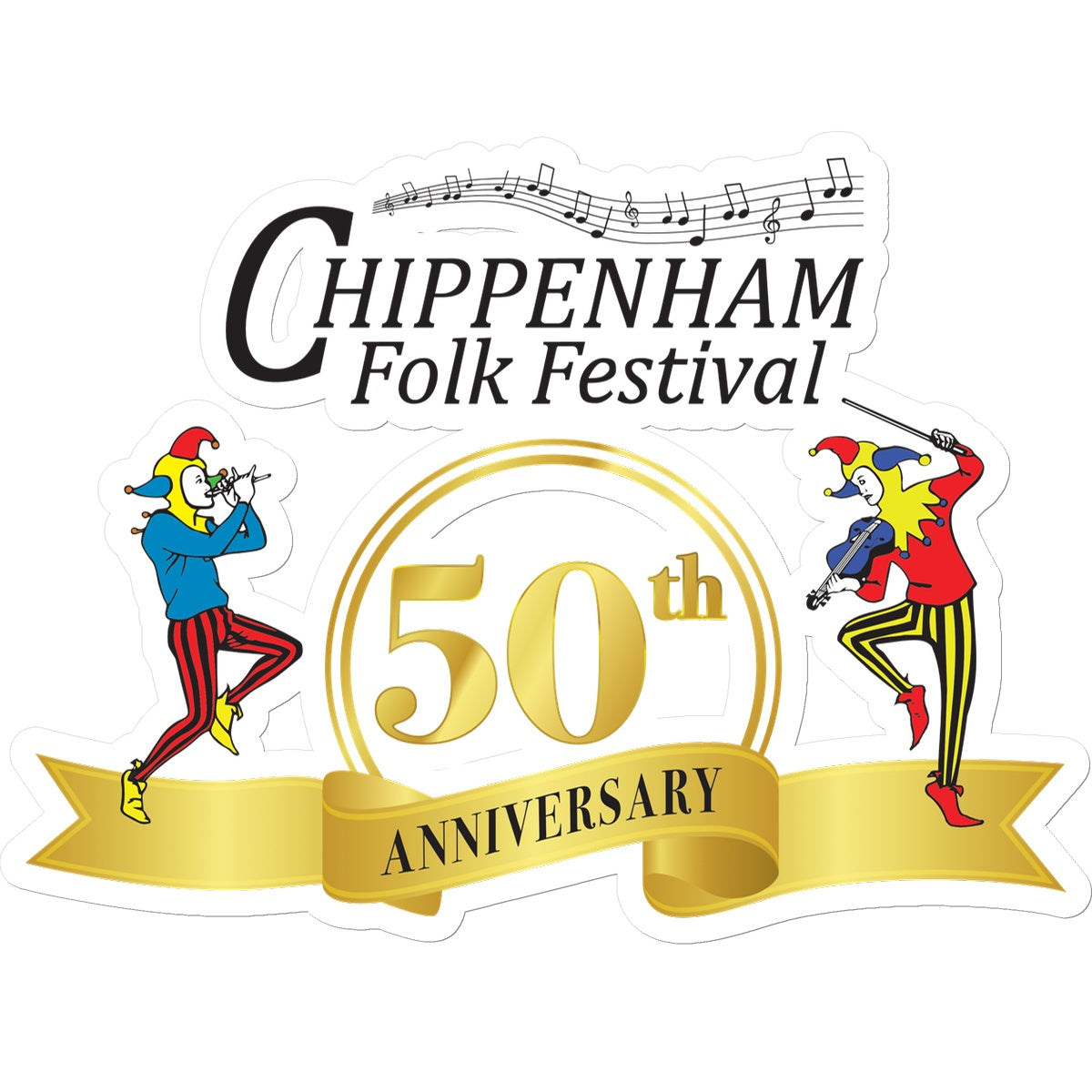 Chippenham Folk Festival 50th Anniversary Sticker