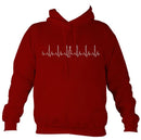 Heartbeat Fiddle Hoodie-Hoodie-Red hot chilli-Mudchutney